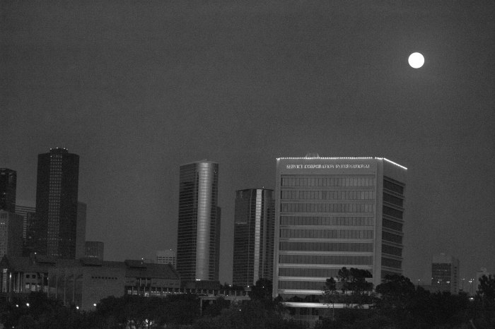 Houston Night Time Skyline